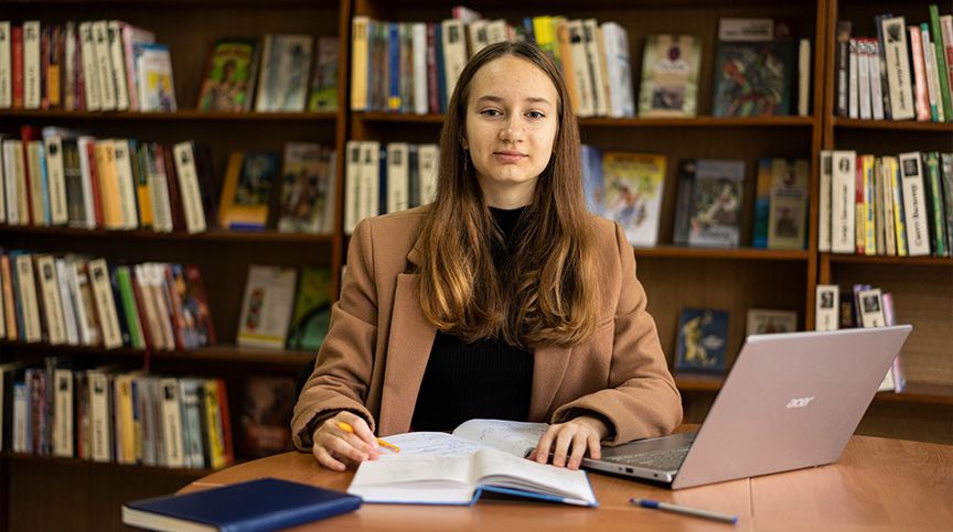 Sonia studying in Ukraine